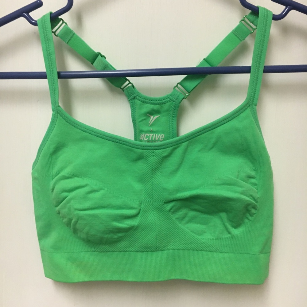 Green Sports Bra